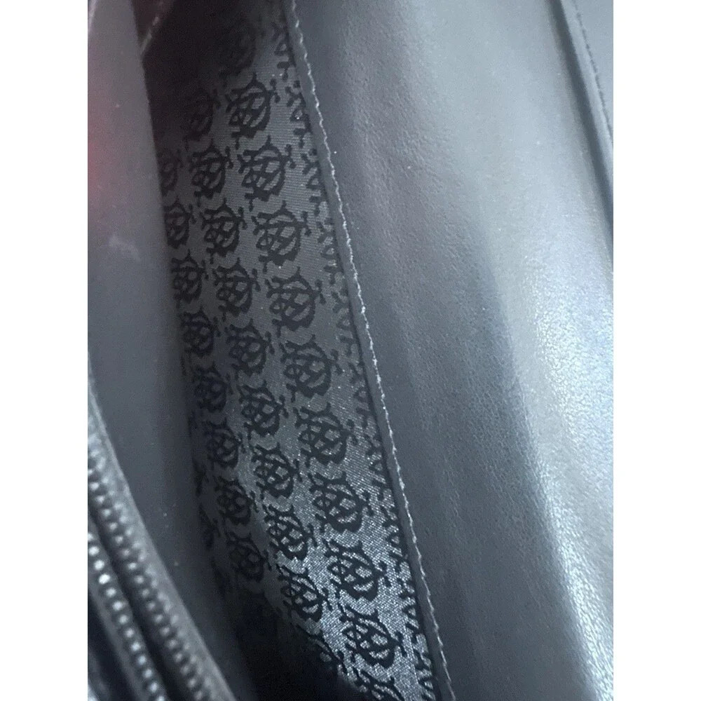 Dunhill Avorities LIKE NEW Authentic Black pebbled Wallet Silver Hardware
